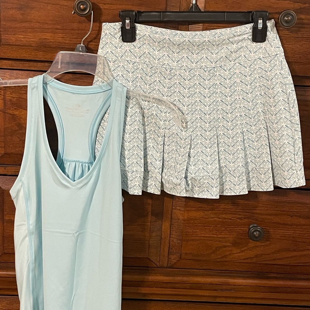 Southern Tide Pleated Tennis Skirt & tank set